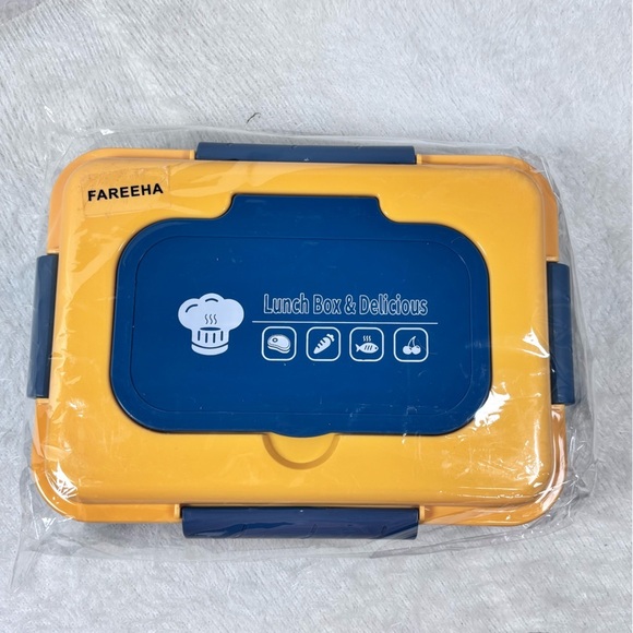 Fareha Yellow and Blue Lunch Box💛💙 - Picture 5 of 11